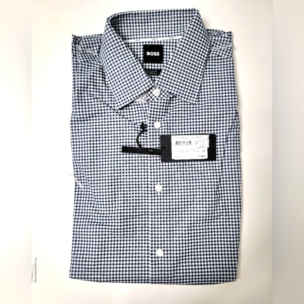 BOSS Men Hank Kent Slim Fit Long Sleeve Shirt